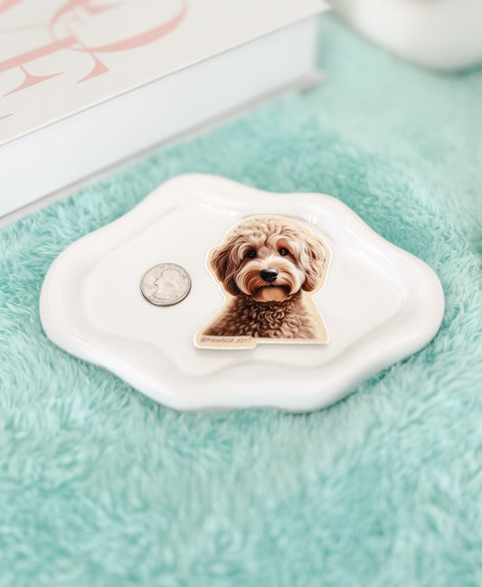 GOLDEN DOODLE – DESIGNED WITH LOVE STICKER