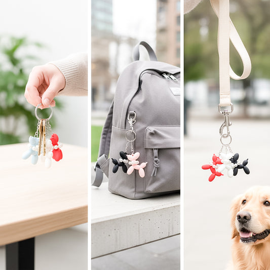 PVC Balloon Dog Keychain