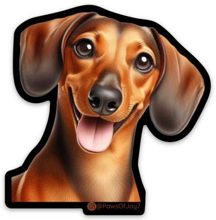 Boutique-designed Goldendoodle vinyl sticker featuring a joyful, wavy-coated dog silhouette, waterproof and durable, created to celebrate the sweet bond between dog moms and their pups.