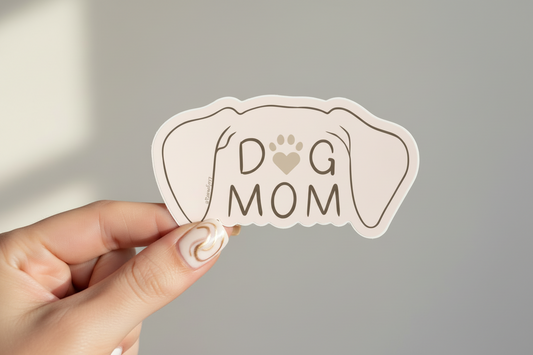 DOG MOM – HAND-DRAWN STICKER
