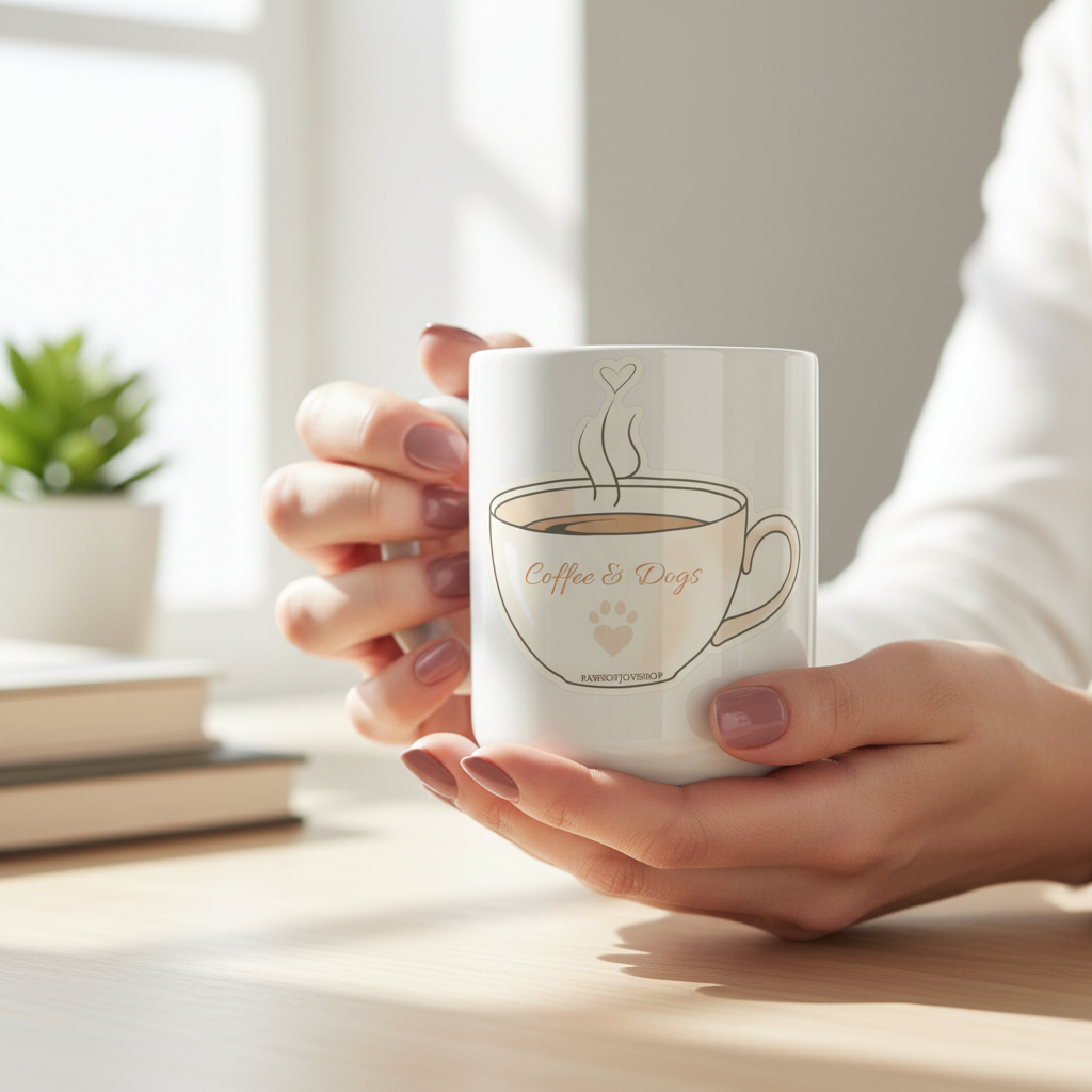 Coffee & Dogs - Hand-Drawn Design