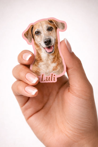 Personalized Dog Sticker Set – 10 Stickers Same Design