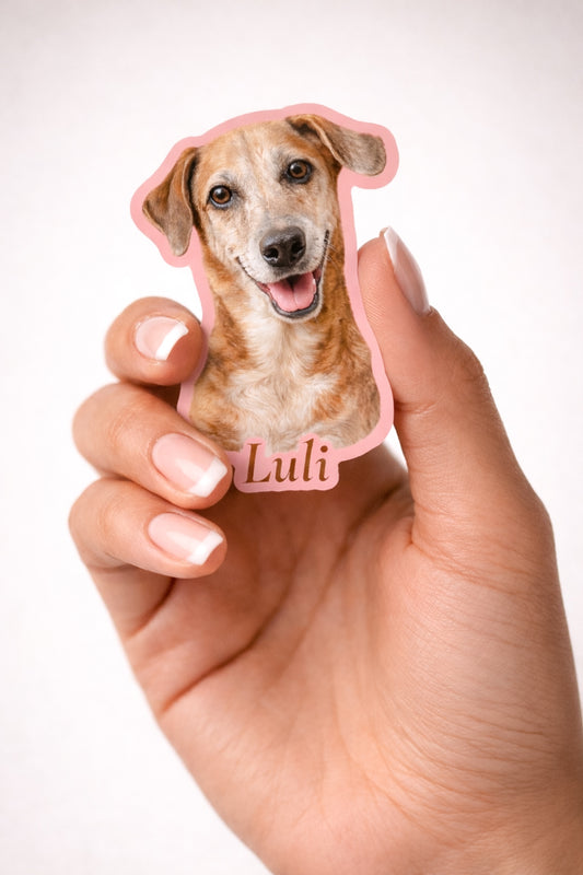 Personalized Dog Sticker Set – 10 Stickers Same Design