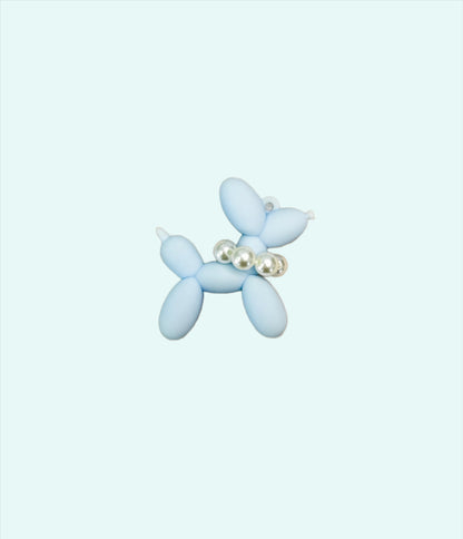 PVC Balloon Dog keychain in minimalist design, lightweight and durable, bringing playful charm and a touch of joy for dog moms on the go.