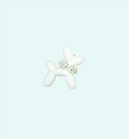 PVC Balloon Dog keychain in minimalist design, lightweight and durable, bringing playful charm and a touch of joy for dog moms on the go.