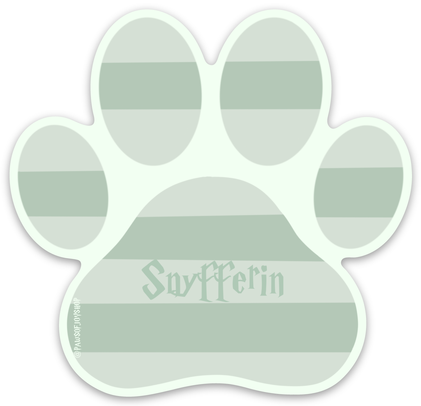 Paw-shaped mat with 'Swifferin' branding on a white background